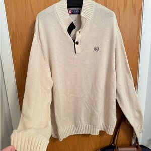 chaps cream sweater